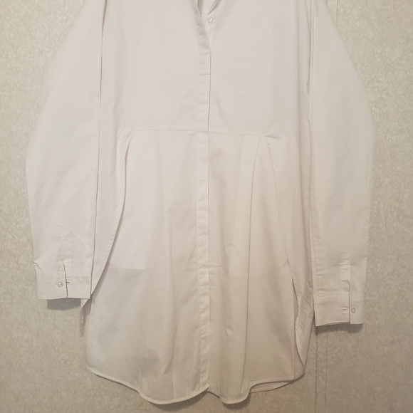 CAARA. WHITE SHIRT DRESS...SIZE L - Picture 5 of 15